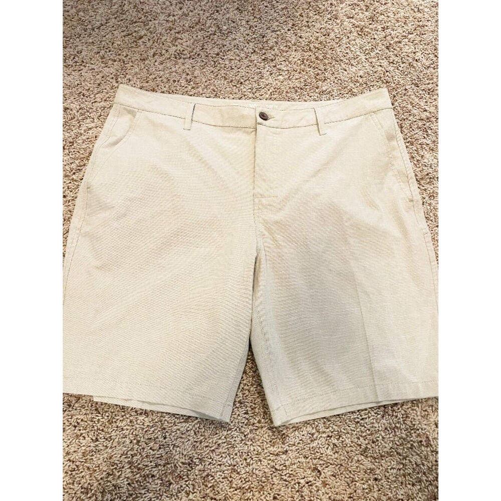 RVCA Men's Tan Hybrid Performance Shorts Size 38 Stretch Casual Golf Chino